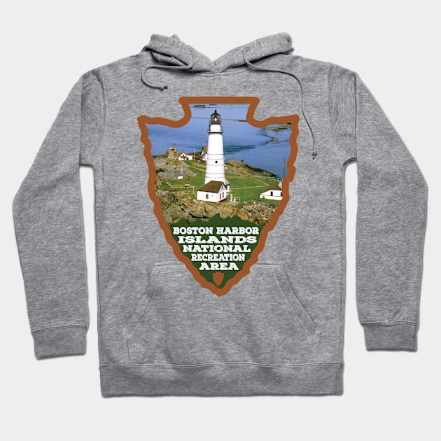 Boston Harbor Islands National Recreation Area arrowhead Hoodie by nylebuss